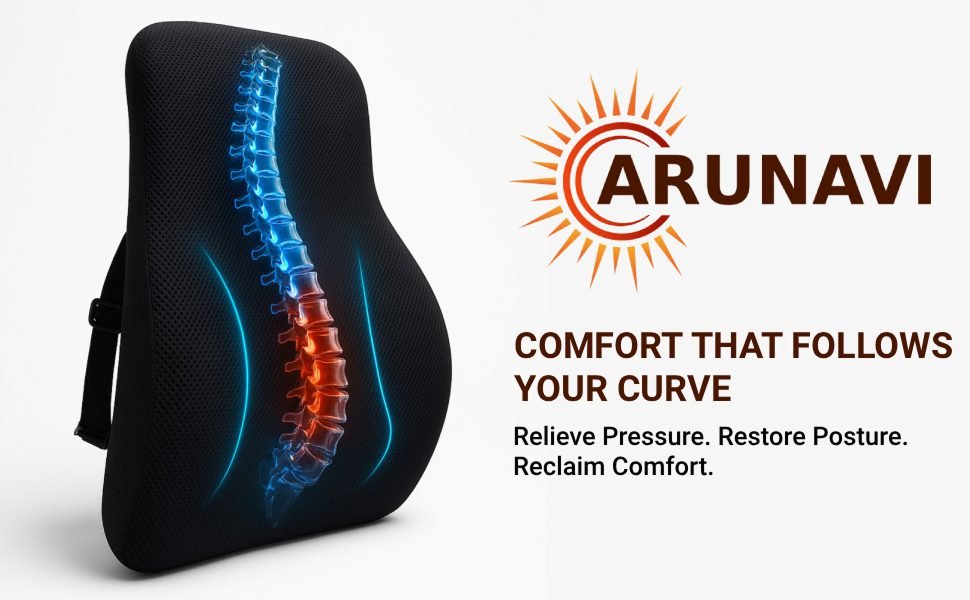 ARUNAVI Lumbar Support Cushion