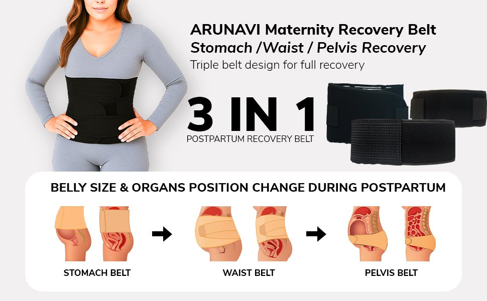 3 in 1 Postpartum Belly Belt