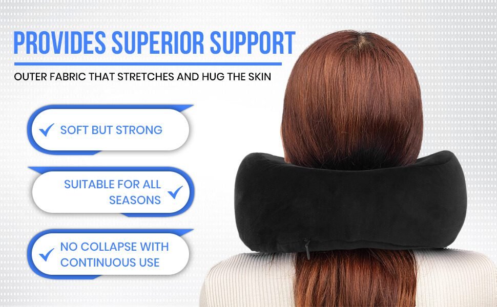 ARUNAVI Curved Travel Neck Pillow